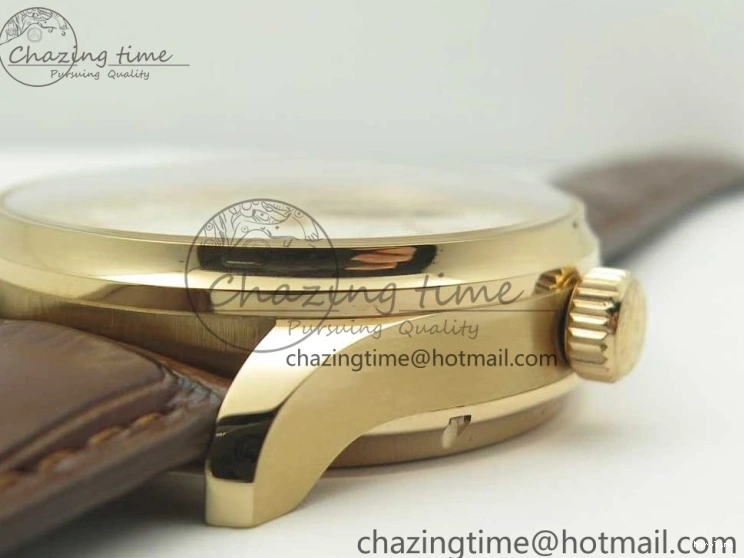 MIROTIME 0223 Portuguese Tourbillon IW504602 RG ZF Best Edition White Dial on Brown Leather Strap Stretchable 7178